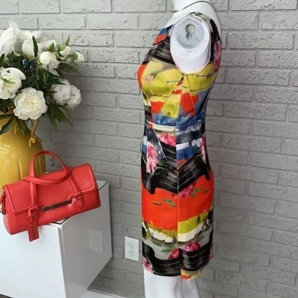 Milly Multi Color Mini Dress Size 0 - Picture 8 of 14